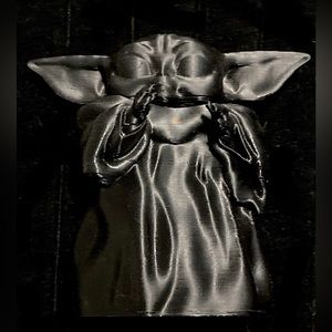 Black 3D Printed Grogu Baby Yoda Statue Unpainted The Mandalorian